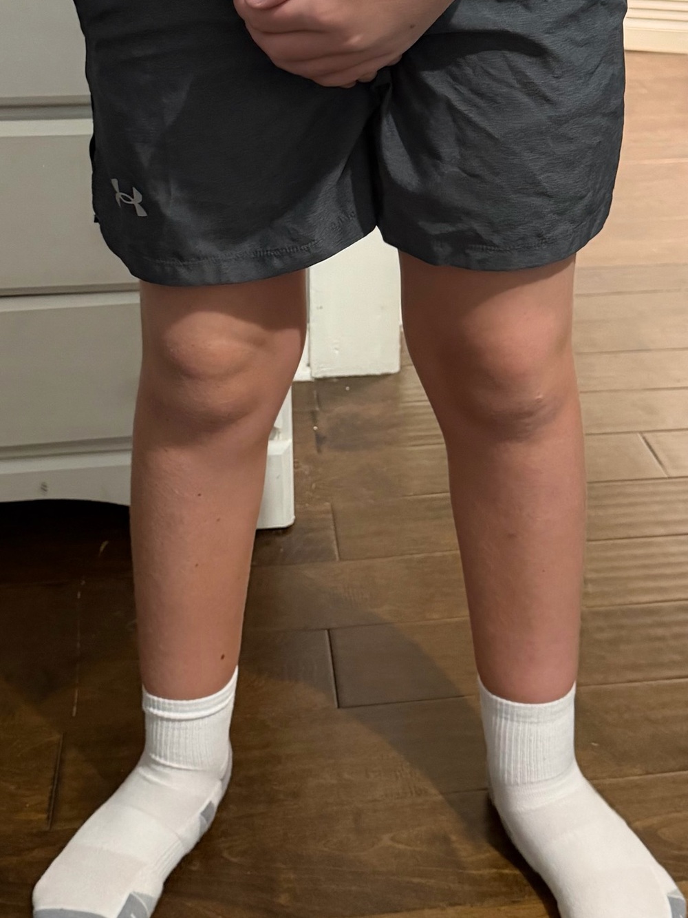 Under Armour Boys' Charcoal Gray Athletic Shorts